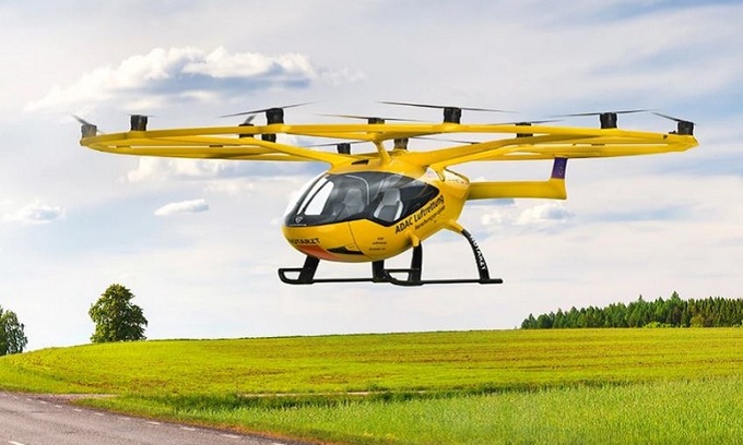 Taxi bay Volocopter thử nghiệm cấp cứu trên không