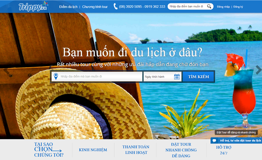 Thiết kế web du lịch