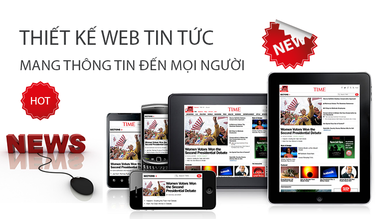 Thiết kế website tin tức, tạp chí online