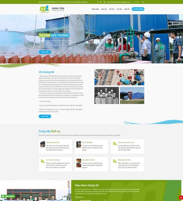 Website Nhà máy
