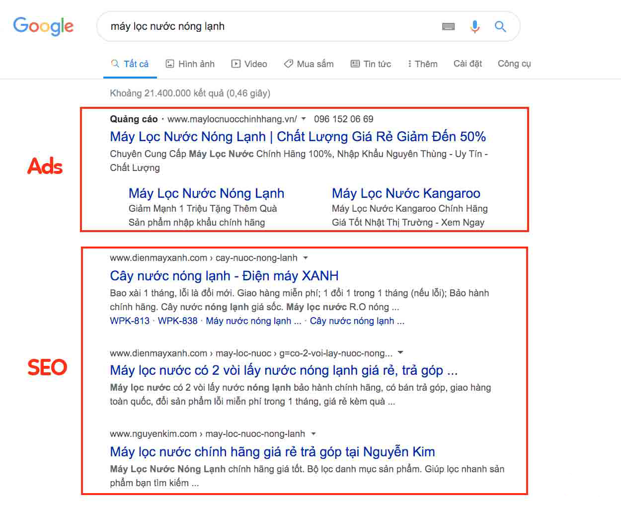 google ads là gì và seo top google là gì?
